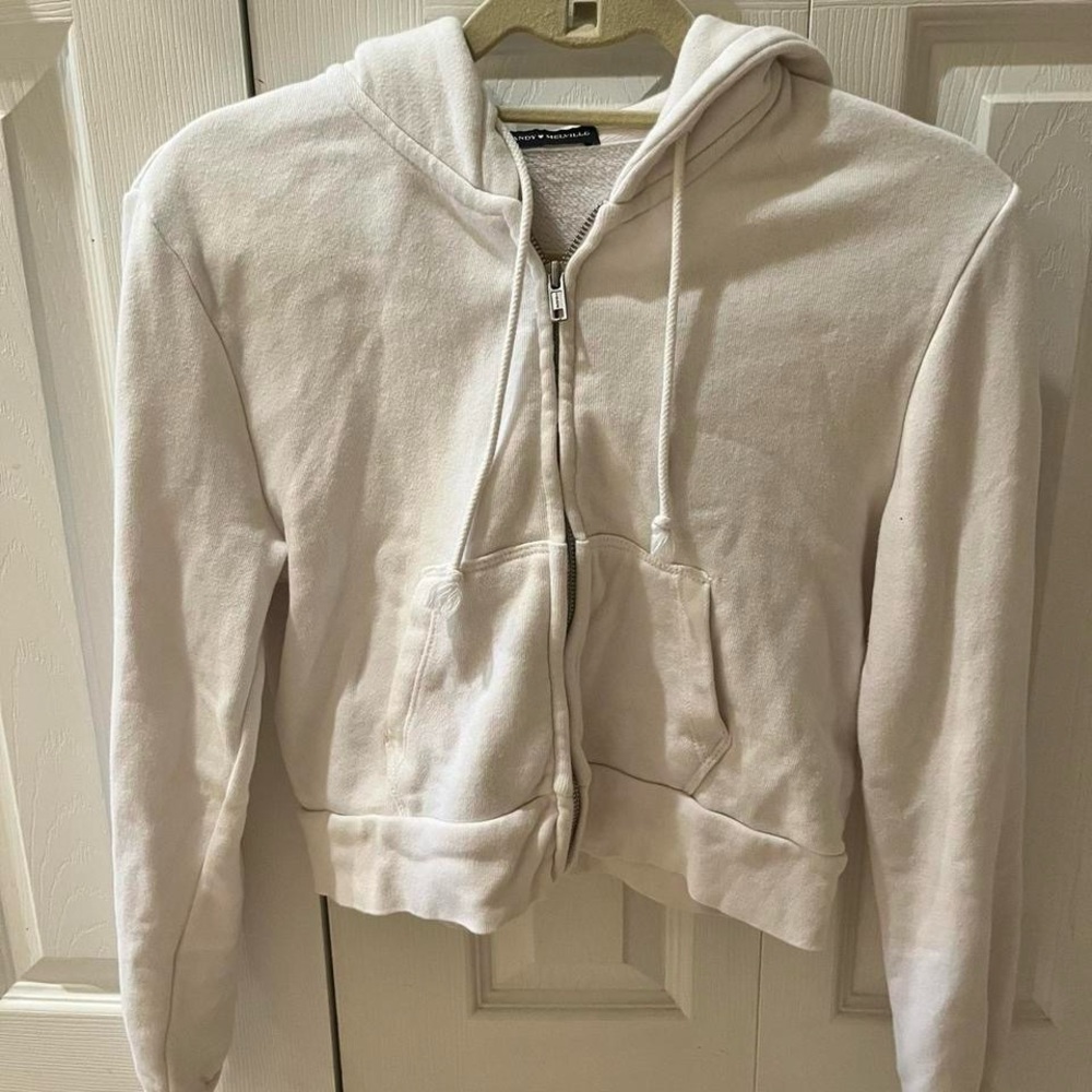 Brandy Melville Crop Fitted Hoodie